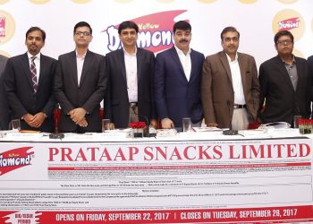Prataap Snacks Limited – Initial Public Offer to open on Friday, September 22, 2017 and to close on Tuesday, September 26, 2017