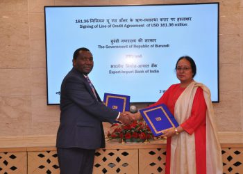 EXIM BANK, ON BEHALF OF THE GOVERNMENT OF INDIA, EXTENDS A LINE OF CREDIT [LOC] OF USD 161.36 MILLION TO THE GOVERNMENT OF THE REPUBLIC OF BURUNDI