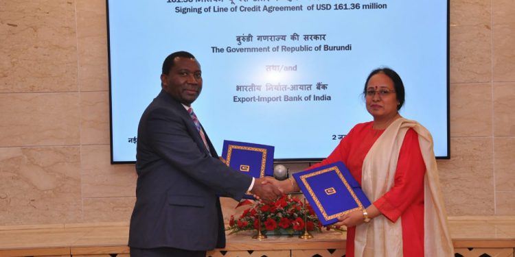 EXIM BANK, ON BEHALF OF THE GOVERNMENT OF INDIA, EXTENDS A LINE OF CREDIT [LOC] OF USD 161.36 MILLION TO THE GOVERNMENT OF THE REPUBLIC OF BURUNDI
