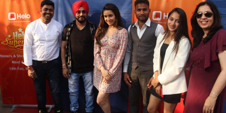 Helo celebrates the success of #HeloSuperstar IV campaign with Shraddha Kapoor and contest winners.