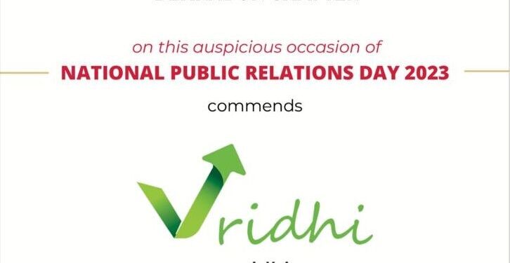 Vridhi Awarded as the best and most innovative Fintech app for Energy Investments and Community Housing on National PR Day 2023