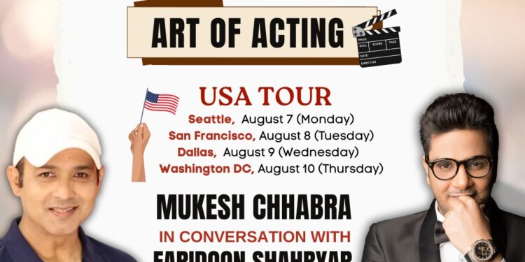 Mukesh Chhabra to REVEAL the process of casting in biggest Bollywood films and shows in USA Tour with Faridoon Shahryar