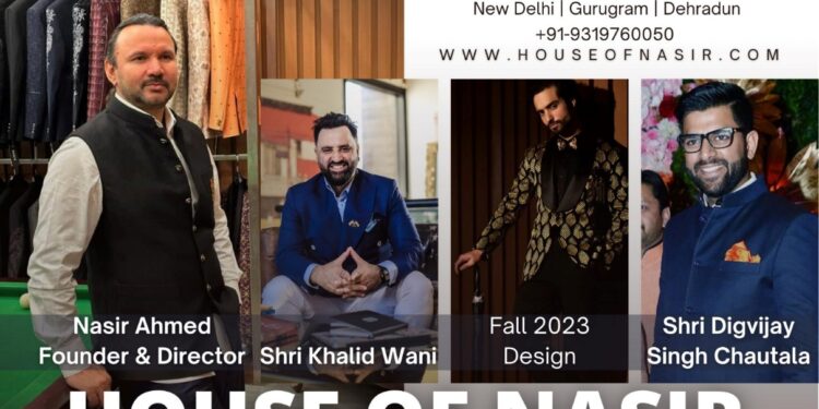 Celebrated Fashion Maestro Nasir Ahmed Redefines Luxury Menswear with Timeless Elegance and Contemporary Flair