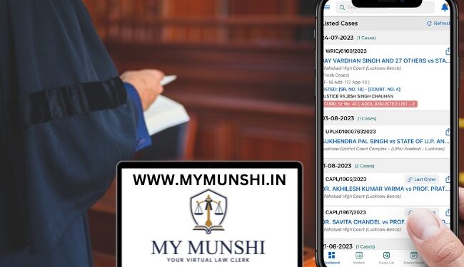 Now Lawyers Can Manager Their Court Cases With MyMunshi App- A Virtual Law Clerk
