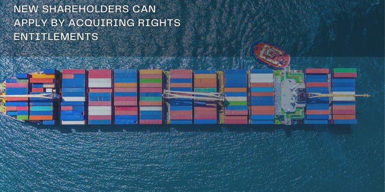 Seacoast Shipping Services’ Rights Issue: New shareholders can apply by acquiring Rights Entitlements
