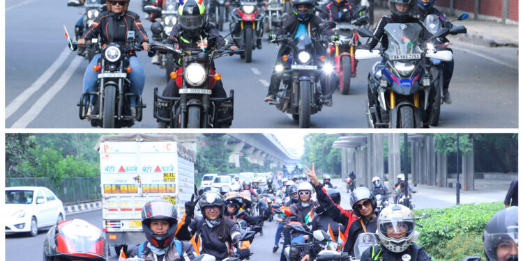 The biggest Independence Day bike ride in Delhi NCR was done by Women this year