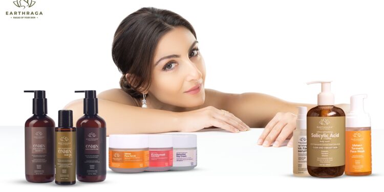 Earthraga- the leading natural skincare brand, announces collaboration with Soha Ali Khan