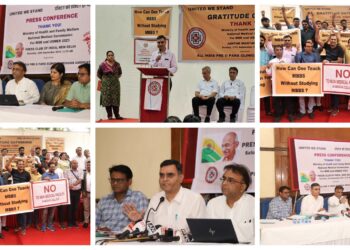 AIPCMA organizes thanksgiving protest at Jantar Mantar on issuance of new rules by NMC and Health Ministry