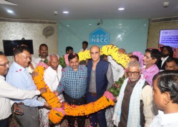 All INDIA NBCC EMPLOYEES ASSOCIATION HOLDS MEGA CELEBRATION RALLY TO WELCOME SHRI K.P.M. SWAMY, THE NEW CMD OF NBCC