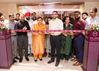 Malabar Gold & Diamonds opens a new showroom at Rajouri Garden, 7th in Delhi.