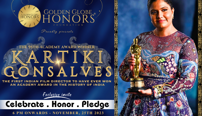 Oscar Brilliance Meets Golden Excellence, Kartiki Gonsalves to Grace GOLDEN GLOBE HONORS 2023