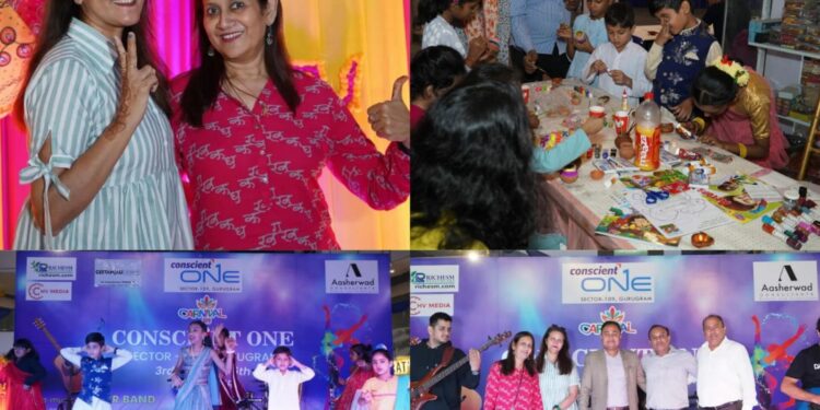 Diwali Carnival 109 was organized for  3 days 3rd ,4 th & 5 th nov 2023 at Conscient One Mall Gurgaon by Aasherwad Consultants