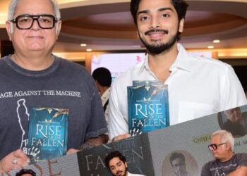 Hansal Mehta launches Abhishek Krishnan’s mytho-fantasy novel, ‘Rise of the Fallen: Book 1 of the Manwaan Series’, published by NuVoice Press