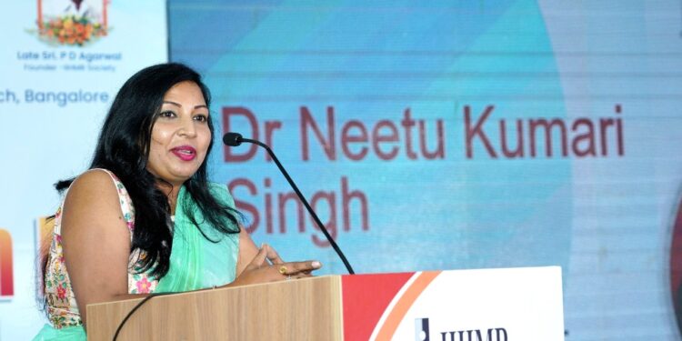 Dr. Neetu Kumari Singh Ignites Inspiration at IIHMR Bangalore’s Alumni Meet 2023