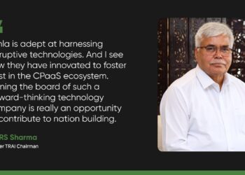 Tanla Appoints Dr. RS Sharma (former TRAI Chairman) to its Board of Directors