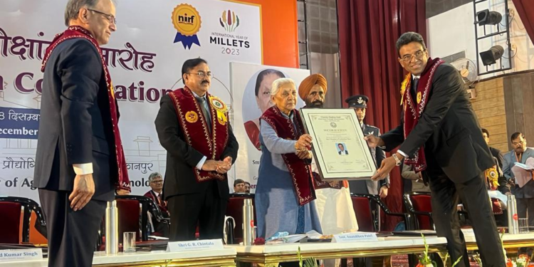 NSL Group Chairman Mandava Prabhakar Rao conferred with Honorary Doctorate 