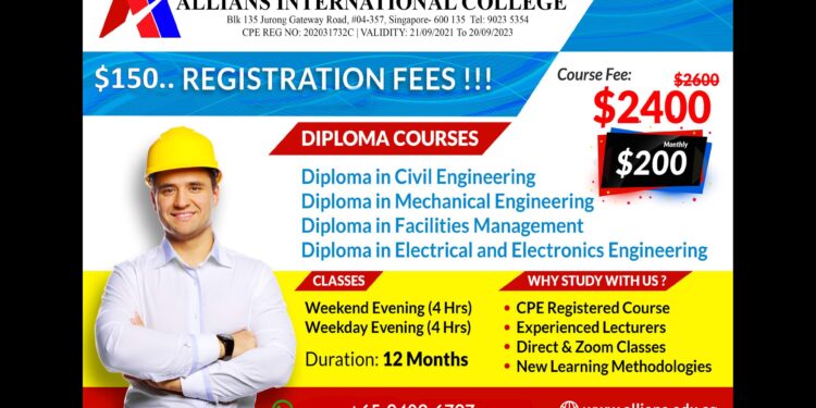 Get low-cost diploma in Electronics & Electrical from Singapore- Allians College