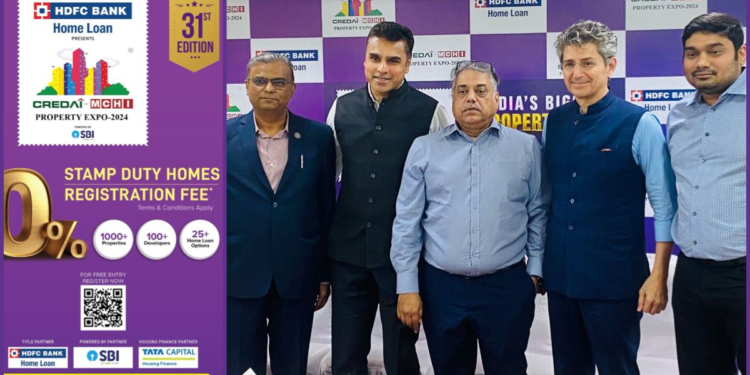 CREDAI-MCHI announces zero stamp duty & registration charges for all home sales at India’s Largest Property Expo 2024, Jan 26-28, Jio World Convention Centre, Mumbai
