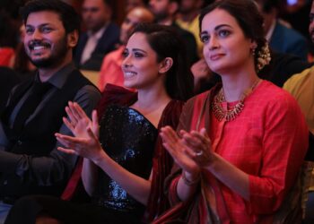 “Nushrratt, Dia, and Aditi Grace Dadasaheb Phalke Awards Press Meet 2024”