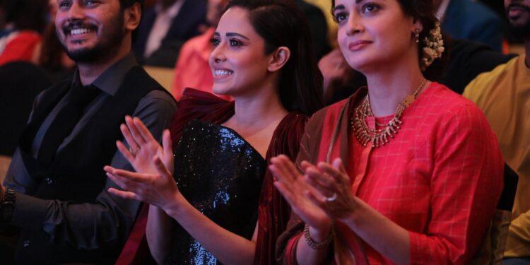 “Nushrratt, Dia, and Aditi Grace Dadasaheb Phalke Awards Press Meet 2024”