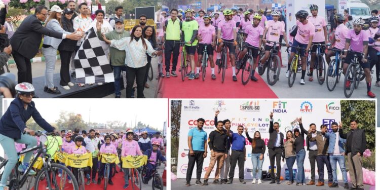 Painted the paths of Capitol in Pink! Fit India Pink Cyclothon-2024