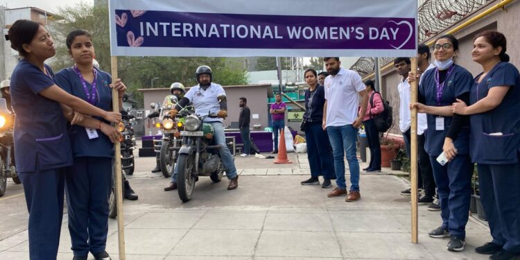 Madhukar Rainbow Children’s Hospital Organized a Bike Rally on the Occasion of International Women’s Day 2024