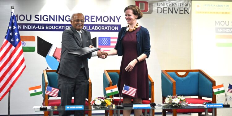 Jaipuria Group of Educational Institutions and University of Denver, USA, enter into academic collaboration