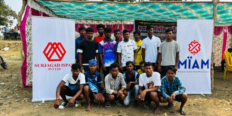 Miam Charitable Trust and Surjagad Ispat Pvt Ltd Host Thrilling Volleyball Tournament for Villages