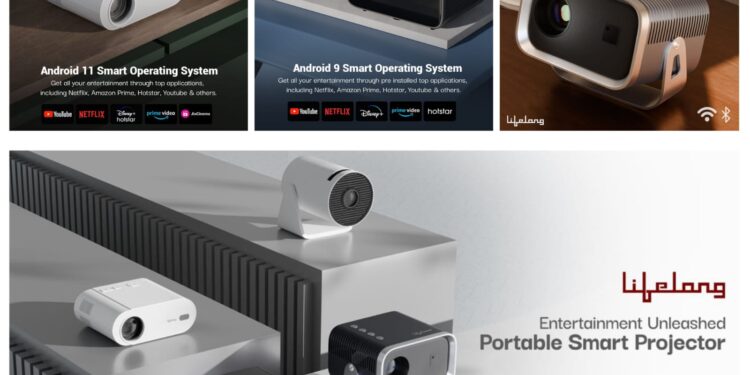Lifelong Online unveils Lifelong Android Home Projector series to redefine the high-quality home entertainment market making it accessible to all