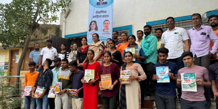 Supporting Library in Rural Area by Miam Charitable Trust for Underprivileged Students For Competitive Exams