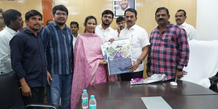 “Minister Jupally Krishna Rao Unveils Nature Lifespace’s Ugadi Calendar; Nature Lifespace Chairman Ramesh Mudu Announces Residential & Farmland Ventures in Hyderabad, Telangana”