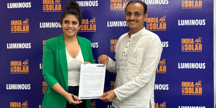 Luminous Power Technologies Joins Forces with Energy Swaraj Foundation and India’s Solar Man to drive climate correction initiatives