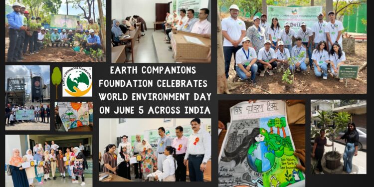 Earth Companions Foundation Celebrates World Environment Day with Tree Plantation Drives in Mumbai, Delhi, Rampur and Rural UP