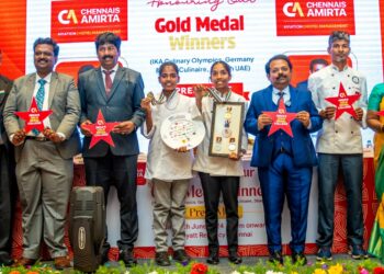 Alagappa University Honors Chennais Amirta’s International Culinary Olympic Winners Sreya Aneesh and Amritha P.Sadan