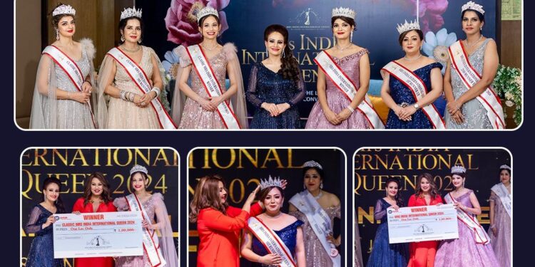 Mrs India International Queen 2024 Queens crowned and awarded by Mahima Chaudhry