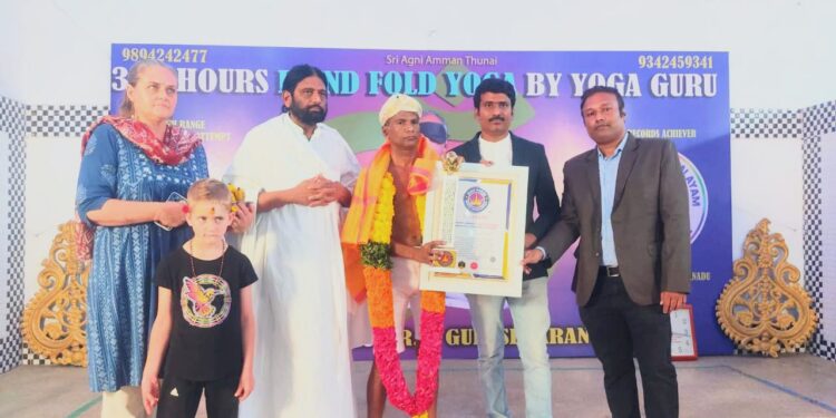360 hours blindfold yoga entered into high range world records