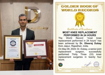 Jaipur Surgeon Shatters World Record in Joint Replacement Surgeries