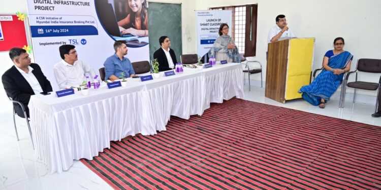 Hyundai India Insurance Broking (HIIB) Launches ‘Smart Classrooms’ Digital Infrastructure Project in Partnership with TSL Foundation