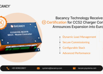 Bacancy Technology Receives CE Certification for CCS2 Charger Controller, Announces Expansion into Europe