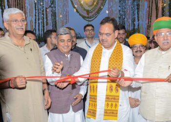 Narsi Kularia hands over the Primary Healthcare Centre to Rajasthan government in Nokha