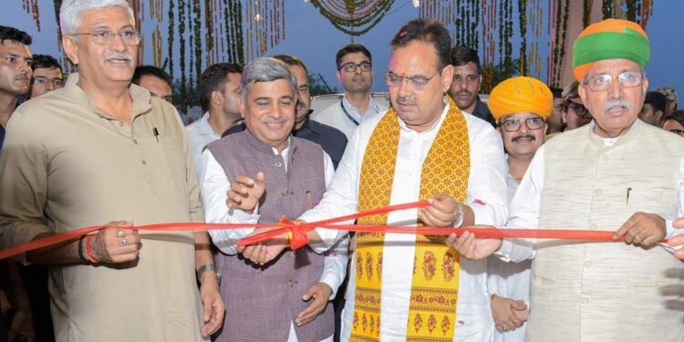 Narsi Kularia hands over the Primary Healthcare Centre to Rajasthan government in Nokha
