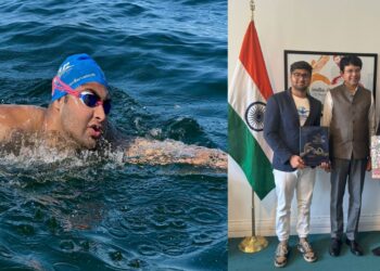 Aryan Surjeet Dadiala Conquers Chilling Waters to Become First Asian Swimmer to Cross from Denmark to Sweden