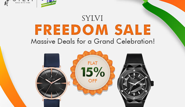 Sylvi Announces Massive Freedom Sale on Watches for Independence Day 2024!