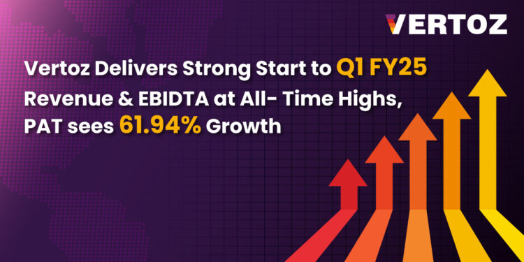 Vertoz Delivers Strong Start to Q1 FY25 Revenue and EBIDTA at All- Time Highs, PAT sees 61.94% Growth