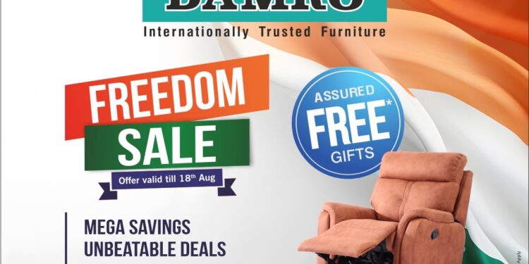 “Celebrate Freedom with Damro Furniture: Enjoy Spectacular Discounts and Exclusive Offers in Our Biggest Sale of the Year!”