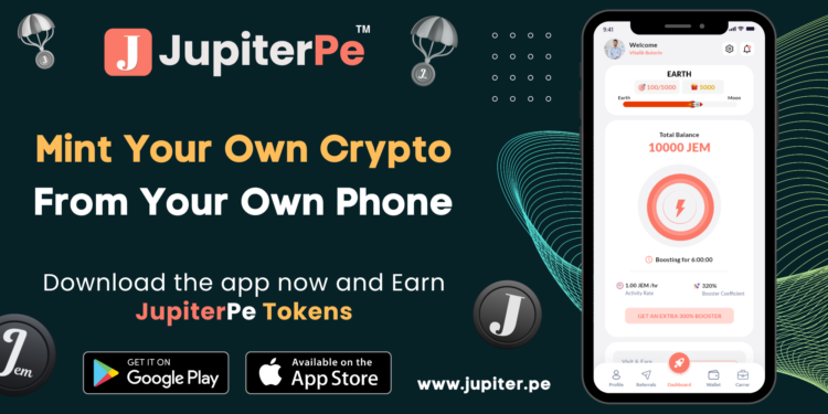 JupiterPe Mobile Mining App | Join The Digital Wealth Revolution