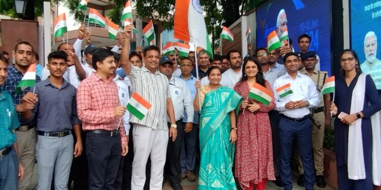 Gujarat Bhavan Immersed in Patriotism