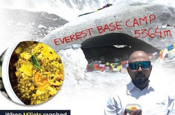 Chef Sanjay Thakur Promotes Millets at Mount Everest Base Camp: A Culinary Journey to New Heights