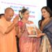 Yogi Adityanath Unveils Dhamaka Records’ Devotional Anthem in Mathura, Voiced by Padmini Kolhapure and Devi Chitralekha