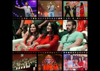 Salman Khan-Amruta Fadnavis Lead the Charge for Earth Conservation at Amruta Fadnavis’ Eco Friendly Ganesha Movement Bacche Bole Morya at Dome SVP Stadium.